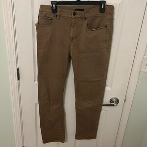 Men’s Banana Republic Khaki Brown Slim Fit Stretch Pants Size: 32x32.